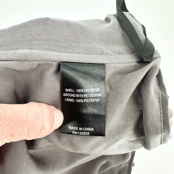 Michael Costello X Revolve Sequin Crop Top XL Strapless Disco Party Clubwear - Picture 4 of 6